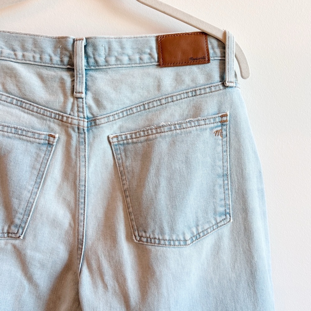 Madewell Light Blue Distressed Dad Jeans